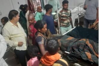Emergency responders at the scene of a lightning strike in Latehar, where four individuals lost their lives and two were seriously injured