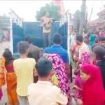 Community mourning in Dharve Navadiha after the tragic lightning strike incident that killed two children.