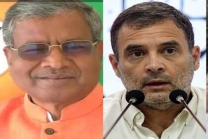 Babulal Marandi addressing the media, criticizing Rahul Gandhi for betraying the people of Jharkhand, with a focus on upcoming electoral dynamics.