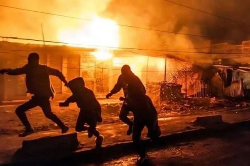 Bokaro fire incident: Over 60 firecracker shops destroyed near Garga Bridge, Jharkhand.