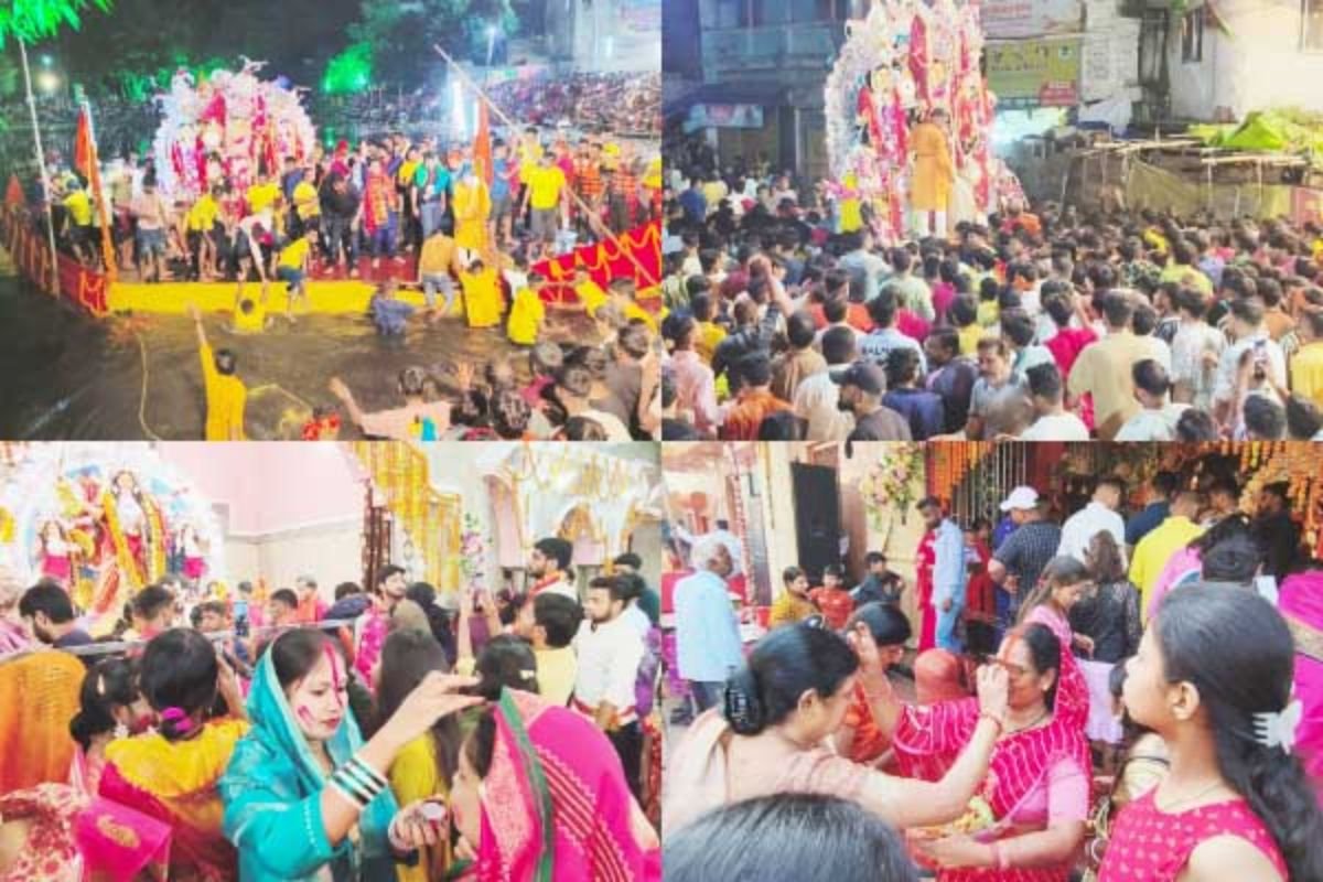 Jharkhand News: How Giridih Celebrated Durga Puja Immersion with Sindoor Khela