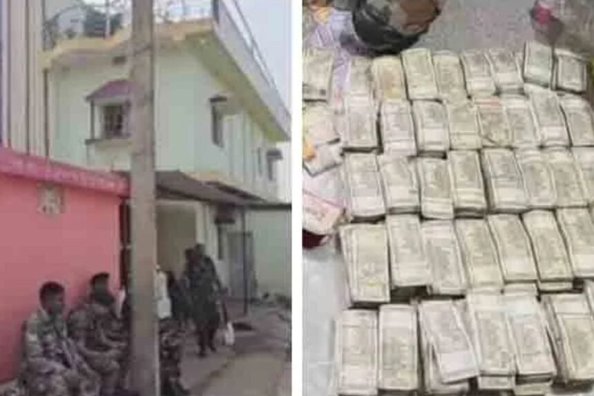 Koderma police raid in Brinda village, seizing ₹1.07 crores in cash and gold,