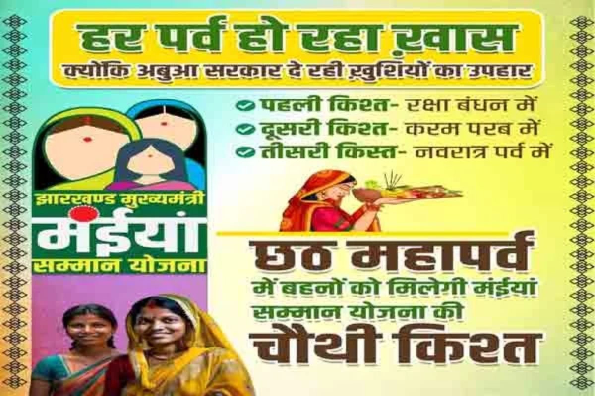 Jharkhand News: Fourth Installment of Maiya Samman Yojana to be Released During Chhath Festival, Announces CM Hemant Soren