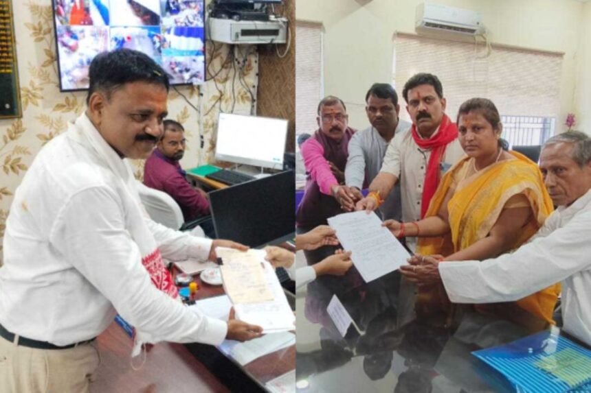 BJP candidate Manju Kumari and JMM candidate Sudivya Sonu file nominations for Jharkhand Assembly elections from Jamua and Giridih.