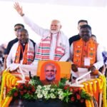 PM Modi addressing a rally in Hazaribag, condemning the JMM-Congress alliance for corruption, paper leaks, and infiltration in Jharkhand