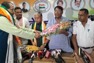 Radha Krishna Kishore joins Congress party, signaling a potential candidacy for the Chhatarpur assembly seat.