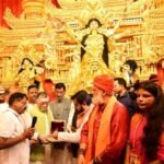 Shri Ram Mandir replica Pandal inaugurated by Jharkhand Governor Santosh Kumar Gangwar at Vidhan Sabha Ground in Ranchi during Durga Puja celebrations