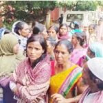 Villagers from Chakla protesting against Hindalco's alleged land usurpation, demanding fair compensation and transparency in Jharkhand.