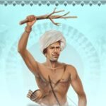 Bhagwan Birsa Munda leading the Ulgulan Rebellion against British rule