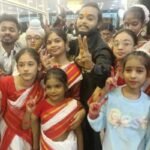 Ajay Nath Shah Deo inaugurates the second branch of Dance Jharkhand on Boreya Road, Ranchi, with students and parents celebrating the event.