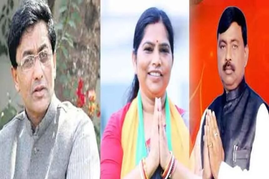 Candidates Meera Munda, Ajay Kumar, and Shashi bhushan Mehta for Jharkhand Assembly elections with reported incomes in crores.