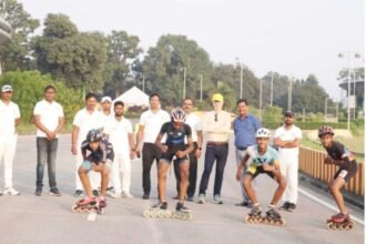 Image showing the 34 players representing Jharkhand in the 62nd RSFI National Championship