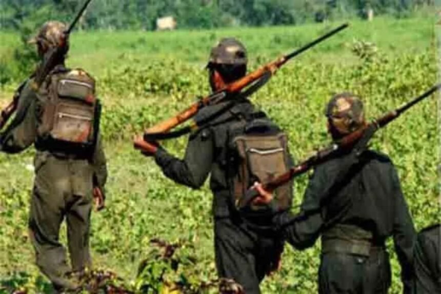 CPI Maoist posters in Kiriburu, urging voters to boycott Jharkhand Assembly Elections.