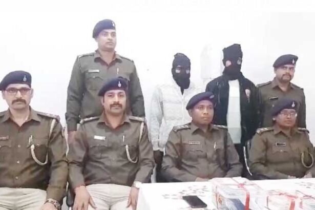 Saraikela police arrest two drug traffickers with 29.25 grams of brown sugar worth ₹6 lakh in a successful anti-narcotics operation.