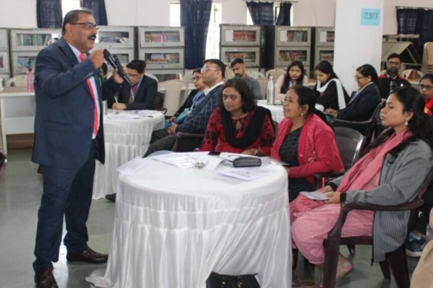 Educators participating in the two-day teaching workshop at SR DAV School