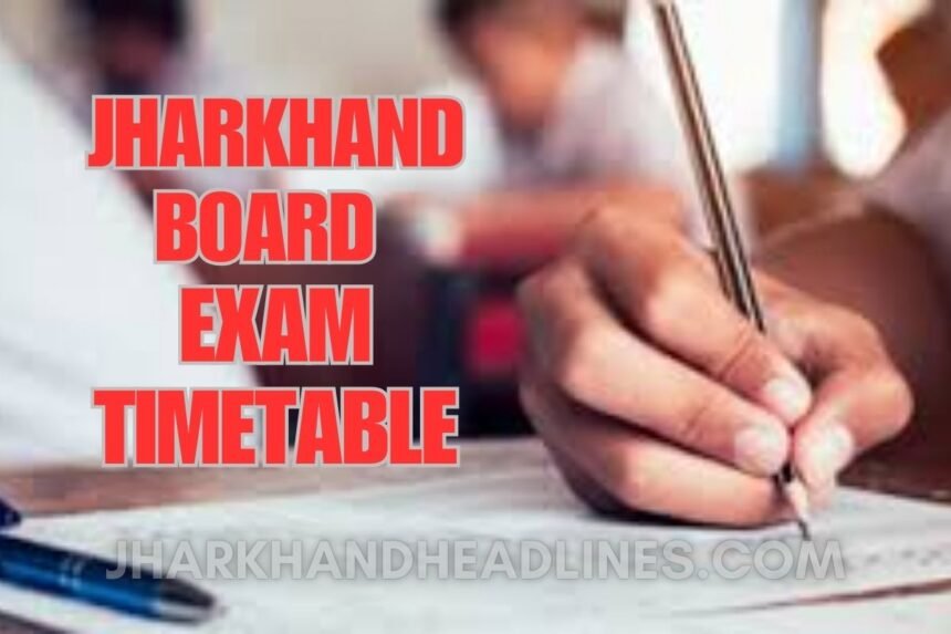 Jharkhand Board Exam Routine 2025: JAC Class 10 and 12 Exam Timetable