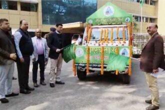 District Commissioner flags off Road Safety Awareness Rath in Jamshedpur to promote safe driving during National Road Safety Month