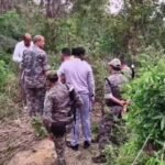 Crime scene in Dhanbad where woman’s body was recovered after husband buried her