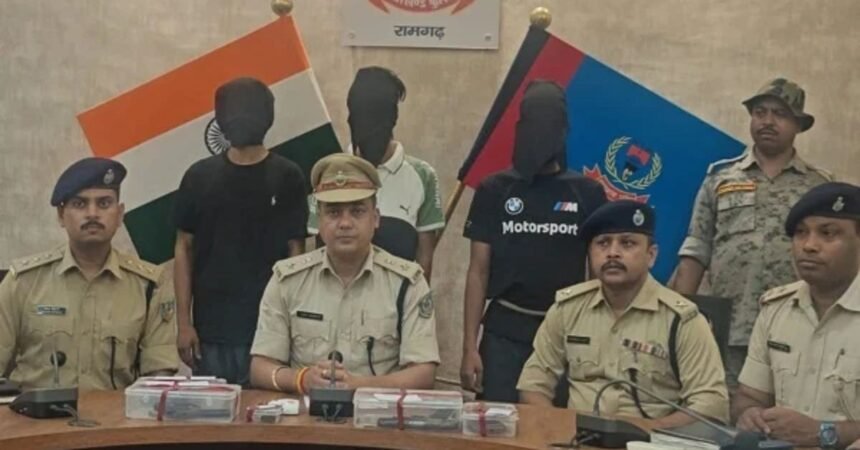 Ramgarh Police arrest three Rahul Dubey gang members in Bhurkunda firing case