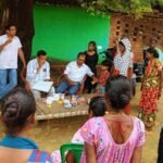 Health team in Chaibasa conducting medical camp after diarrhea outbreak in Dubasuri village