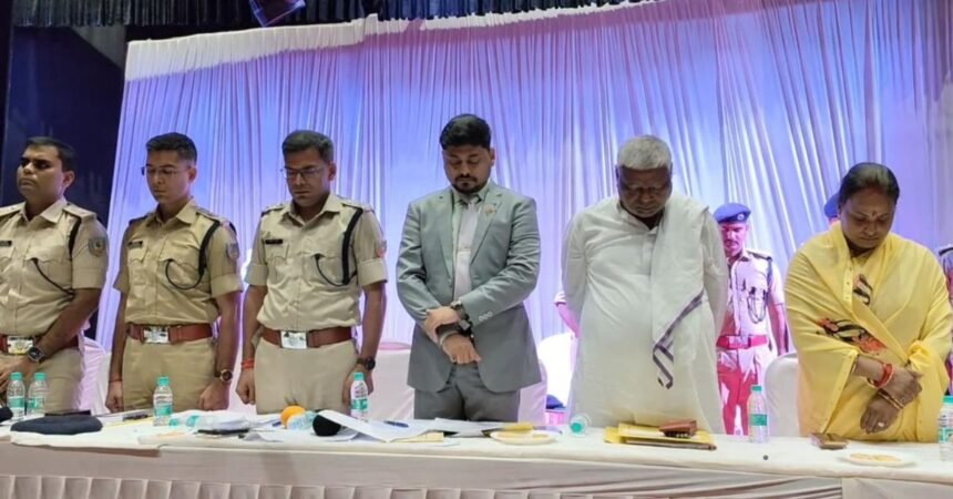 Tribute paid to former Dhanbad Deputy Commissioner Dr. Beela Rajesh during Peace Committee meeting at Town Hall