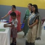 Kindergarten students presenting projects at DPS Jamshedpur exhibition 2025