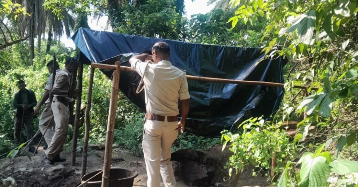 Ghatshila News: Illegal Liquor Crackdown in Ghatshila, 1500 Kg Mahua Destroyed, 60 Litres Seized