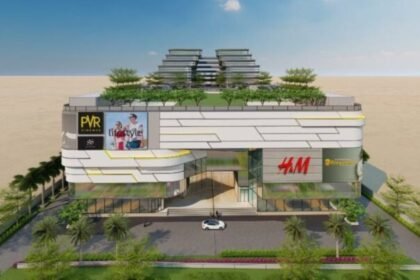 Proposed design of Ranchi Sainik Market Mall with twin towers and shopping complex