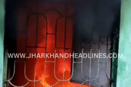Massive fire breaks out at centuries-old Mangal Chandi Temple in Dhanbad’s Jharia area, causing major damage to shrines.