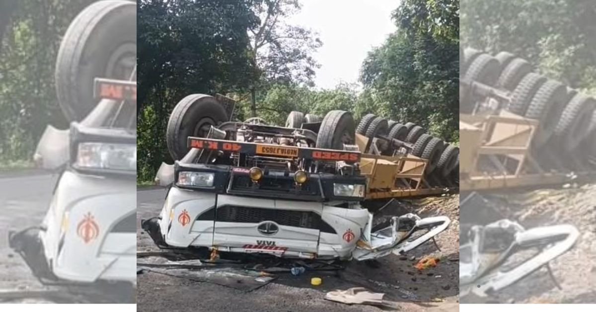 Koderma Valley Trailer Accident: Driver Dies After Vehicle Overturns Near Jamsoti Nala