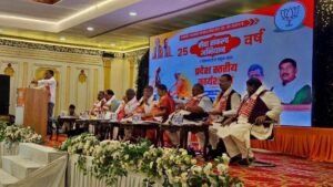 BJP leaders and workers attend the Seva Sankalp campaign workshop in Ranchi