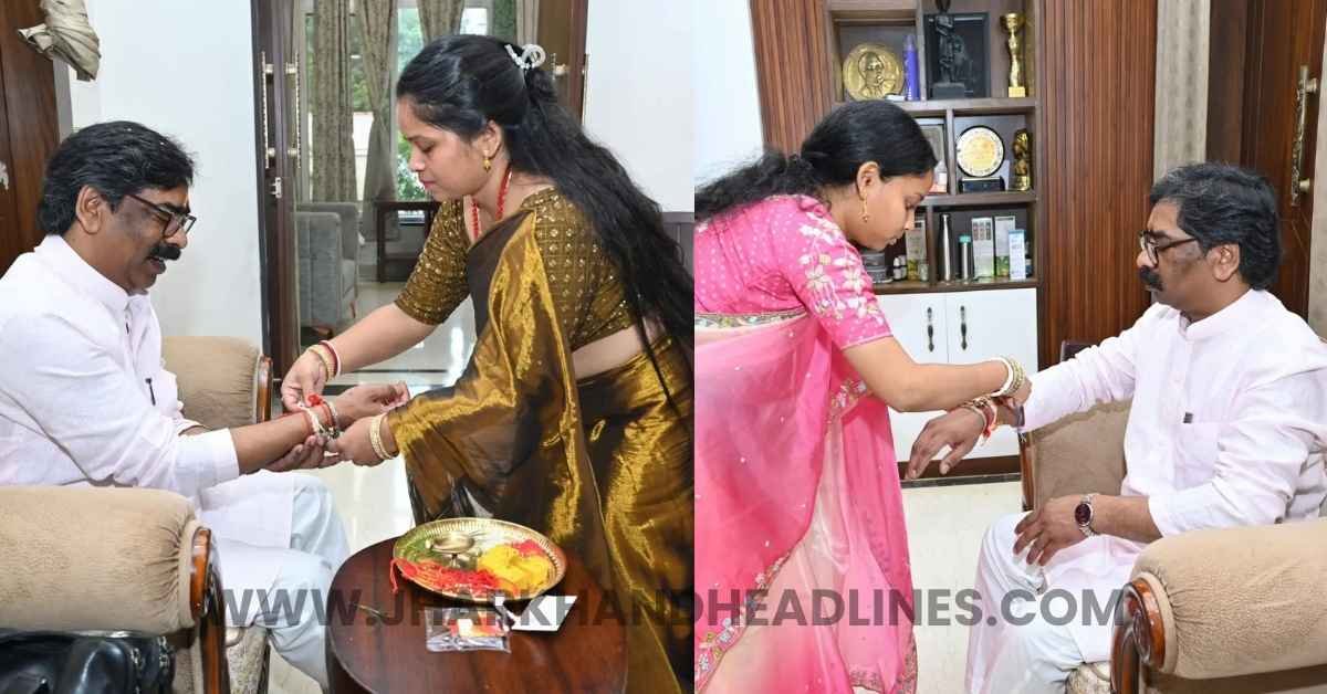 Hemant Soren celebrates Raksha Bandhan at Ranchi residence, highlights women’s empowerment