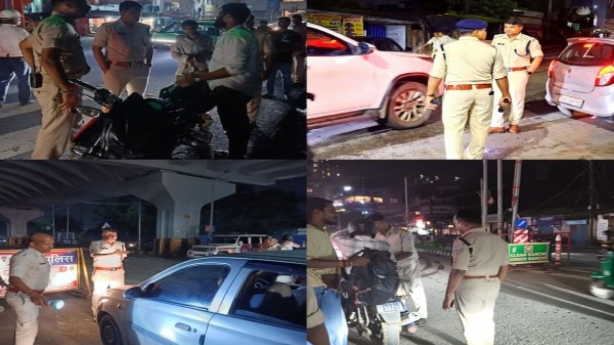 Ranchi Police Conduct Anti-Crime Checking at More Than 15 Major Locations