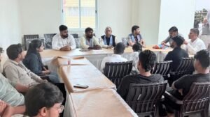 Jharkhand Congress state president Keshav Mahato Kamlesh addresses party workers in Ranchi