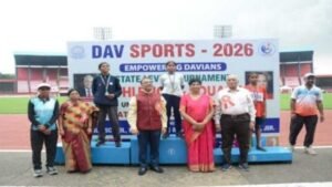 DAV school athletes participate in the state-level athletics and squash championship in Jamshedpur