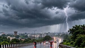Dark clouds over Ranchi as Jharkhand remains under a rain and thunderstorm forecast